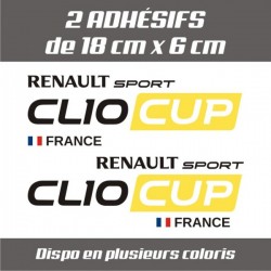 2 Stickers Clio Cup France