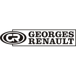 Sticker Georges Renault - Taille et Coloris au choix
