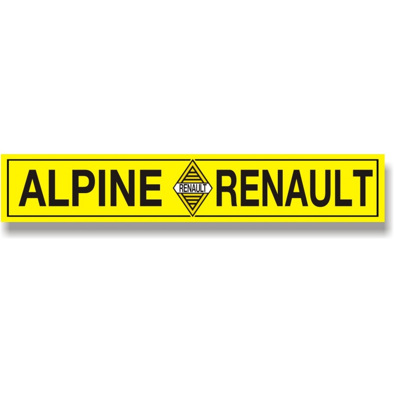 Stickers Renault Alpine (couleurs) - Taille au choix