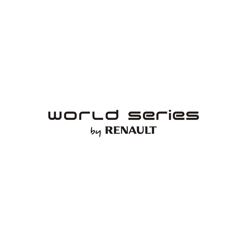 Sticker Renault World Series - Taille et Coloris au choix