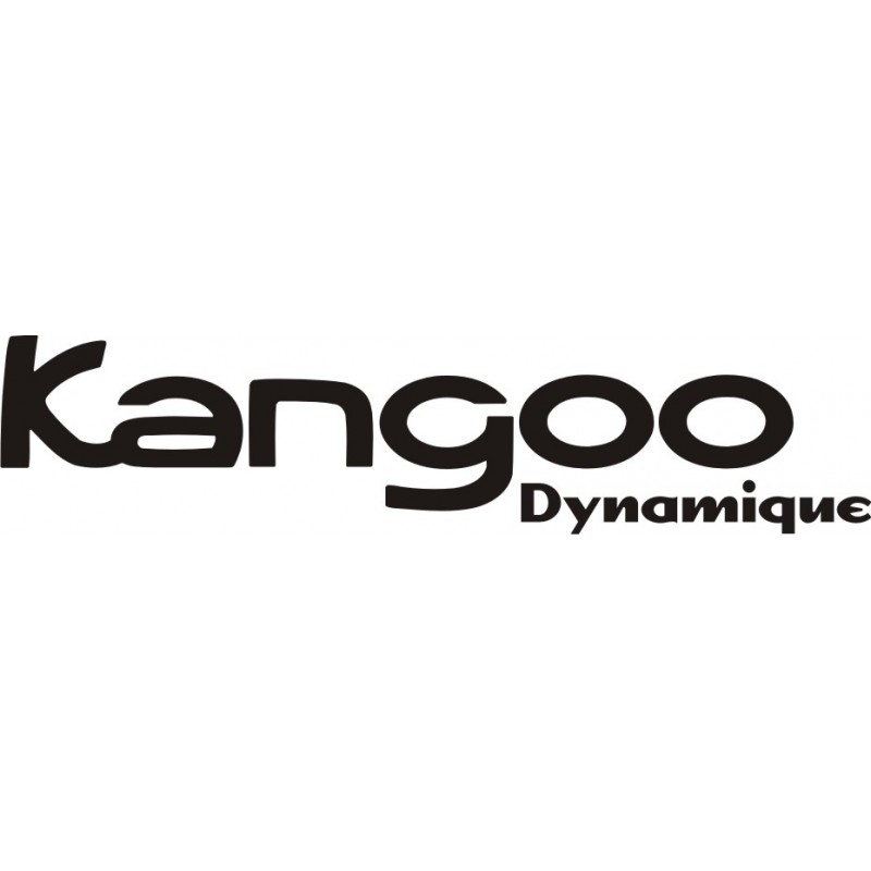 Stickers Renault Kangoo Dynamique - Taille et Coloris au choix