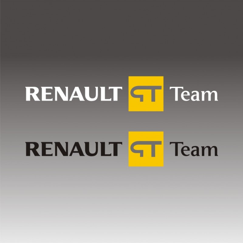 1 Sticker Renault GT Team - Taille et Coloris au choix