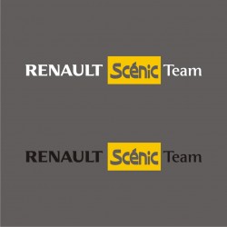 1 Sticker Renault Scénic Team - Taille et Coloris au choix