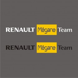 1 Sticker Renault Megane Team 2 - Taille et Coloris au choix