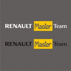 1 Sticker Renault Master Team - Taille et Coloris au choix