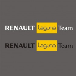 1 Sticker Renault Laguna Team - Taille et Coloris au choix