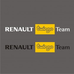 1 Sticker Renault Twingo Team - Taille et Coloris au choix