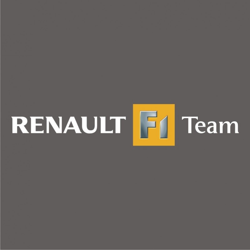 1 Sticker Renault F1 Team - Taille et Coloris au choix