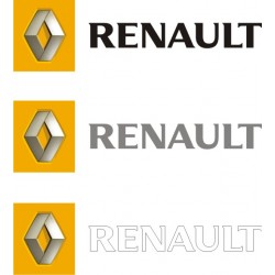 Sticker Renault 10 - Taille et Coloris au choix