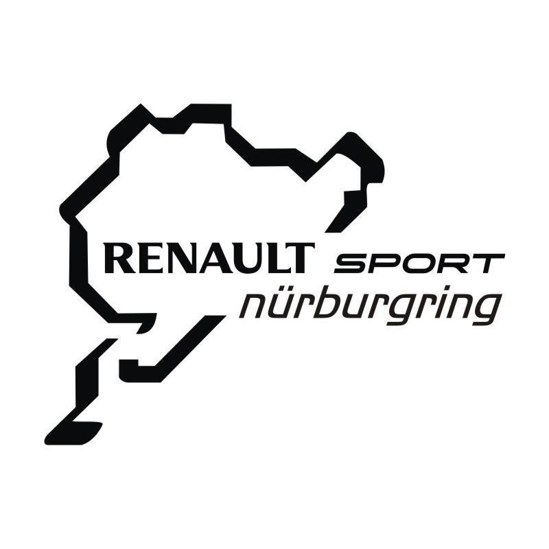 Sticker Renault Sport Nürburgring - Taille et Coloris au choix