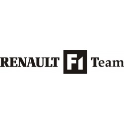 Sticker Renault F1Team - Taille et Coloris au choix