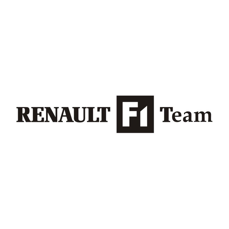 Sticker Renault F1Team - Taille et Coloris au choix