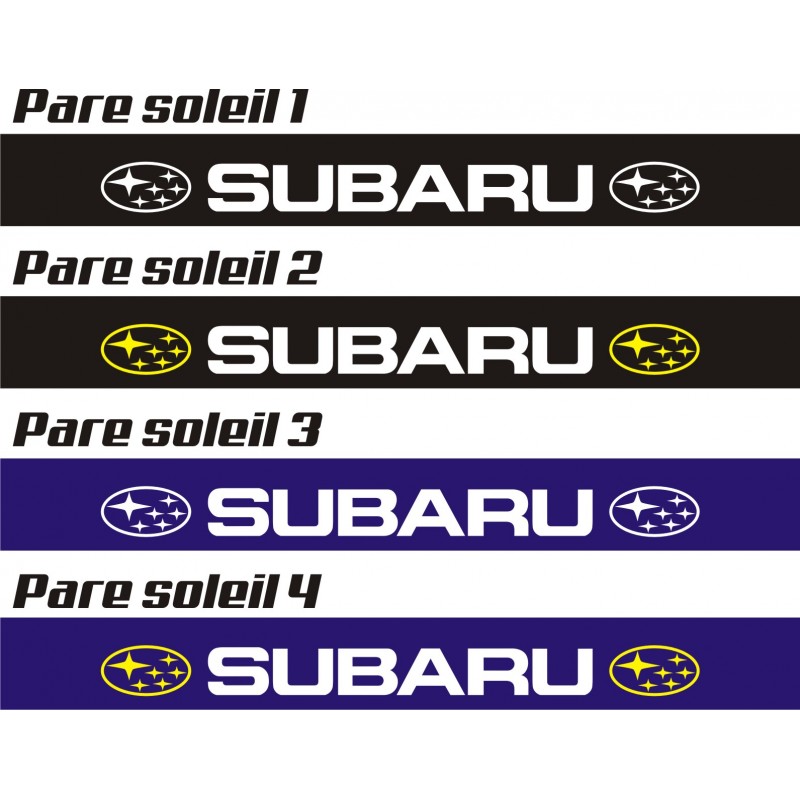 Bandeau pare soleil Subaru - 130 cm x 15 cm