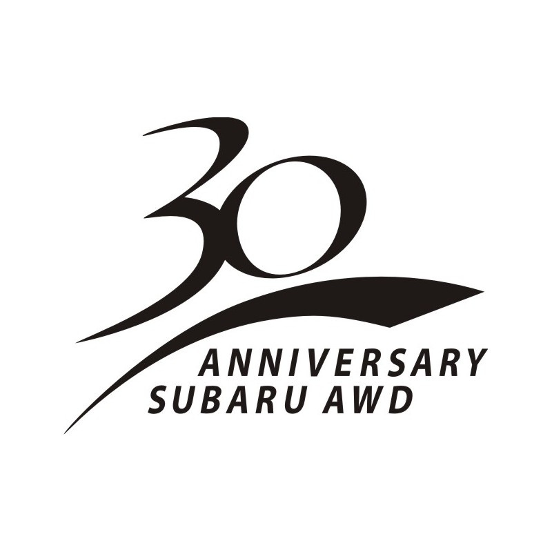 Sticker Subaru 30 ans - Taille et Coloris au choix