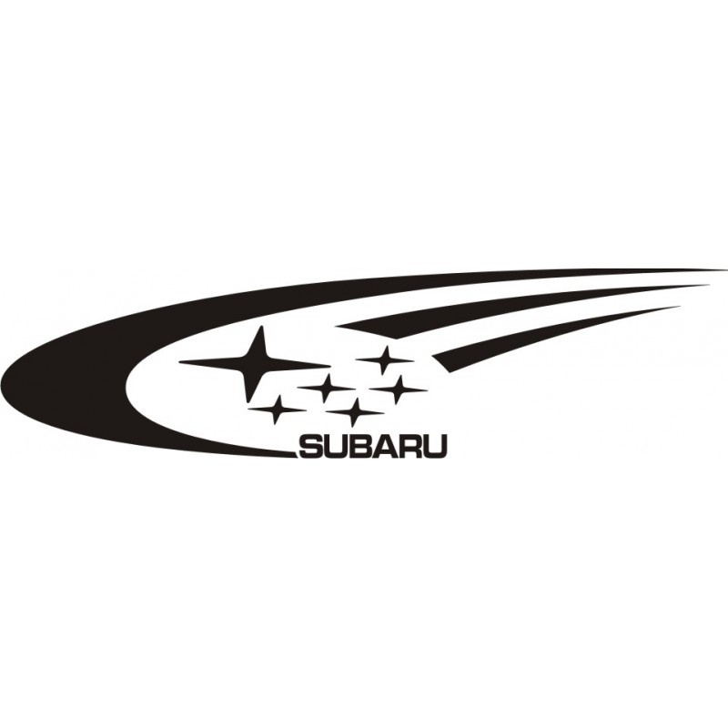 Sticker Subaru côté 1 - Coloris et Taille au choix