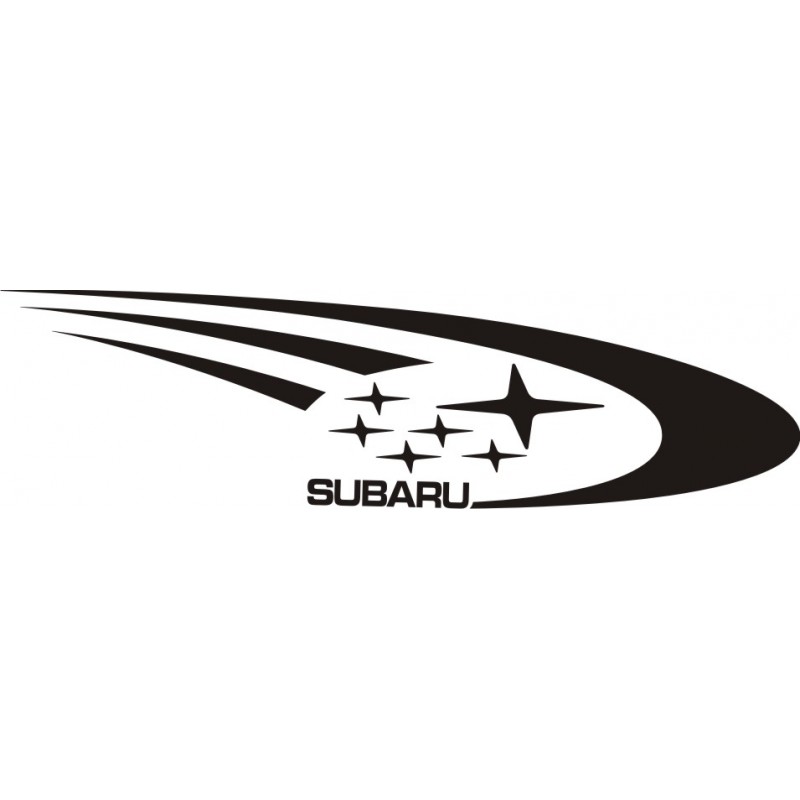 Sticker Subaru côté 2 - Coloris et Taille au choix