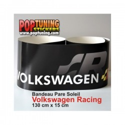Bandeau pare soleil Volkswagen Racing - 130 cm x 15 cm