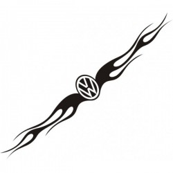 Motif pare soleil 2 - Tribal Volkswagen - 100 cm x 13 cm