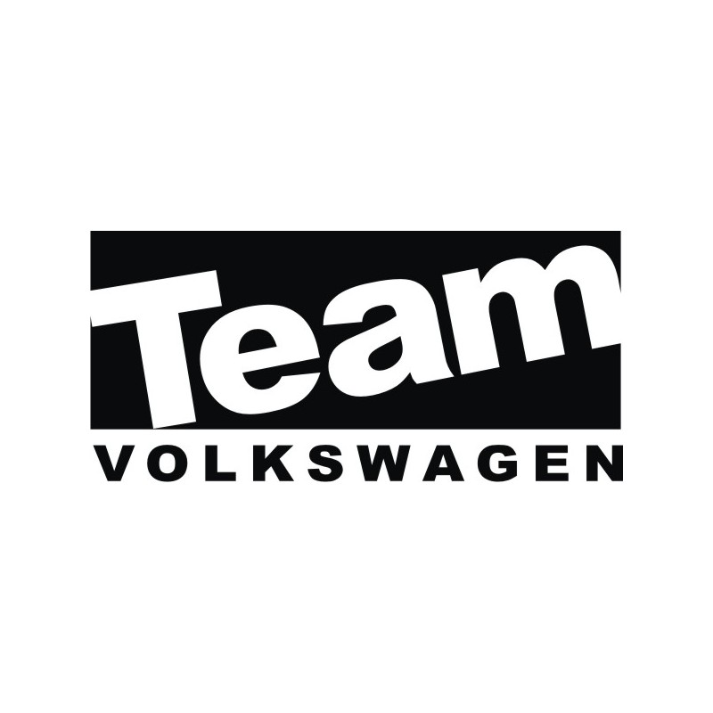 Sticker Team Volkswagen - Taille et Coloris au choix