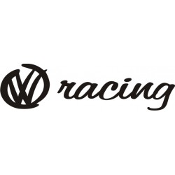 Sticker Volkswagen Racing - Taille et Coloris au choix