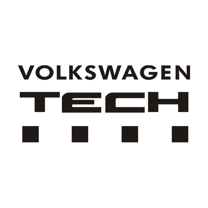 Sticker Volkswagen Tech - Taille et Coloris au choix