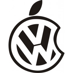 Sticker Volkswagen Pomme - Taille et Coloris au choix