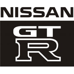 Sticker Nissan GTR - Taille et coloris au choix