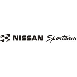 Sticker Nissan Sporteam - Taille et coloris au choix