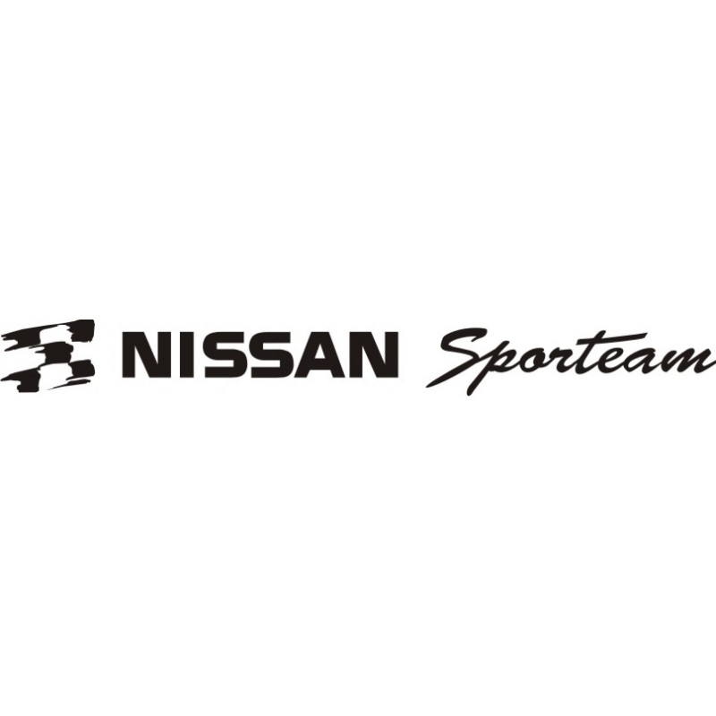 Sticker Nissan Sporteam - Taille et coloris au choix