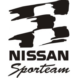Sticker Nissan Sporteam 3 - Taille et coloris au choix