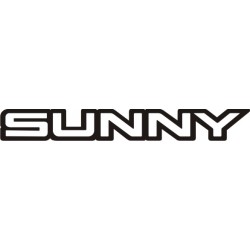Sticker Nissan Sunny - Taille et coloris au choix