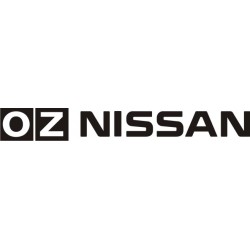Sticker OZ Nissan - Taille et coloris au choix
