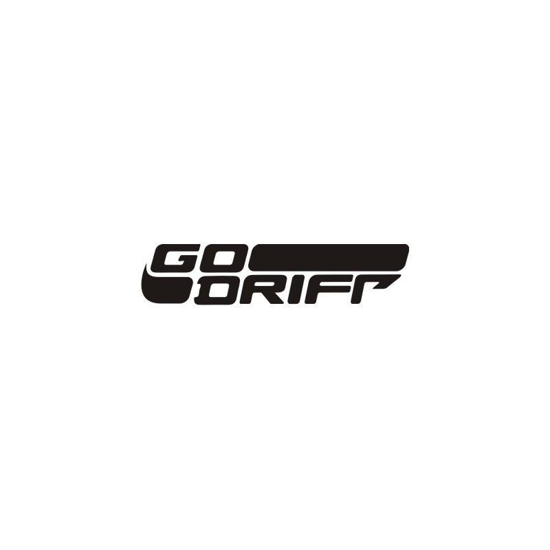 Sticker Go Drift - Taille et coloris au choix