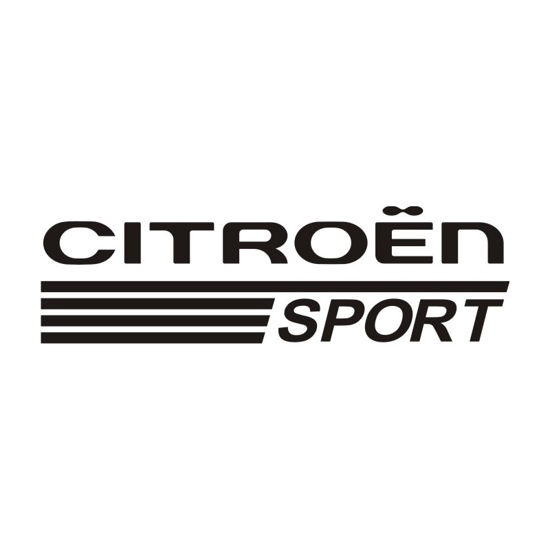 Sticker Citroen Sport 12 - Coloris et Taille au choix