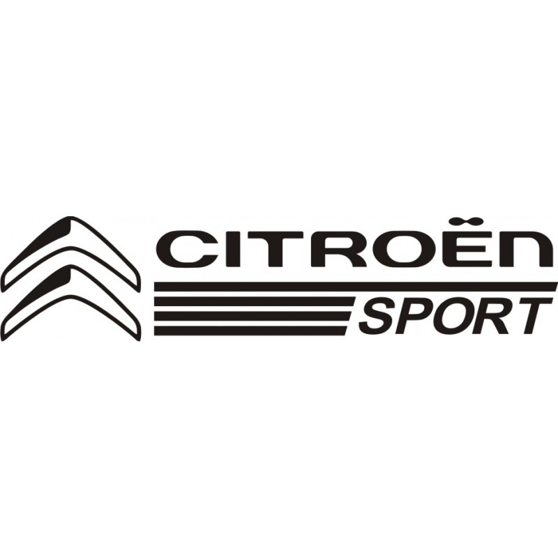 Sticker Citroen Sport 13 - Coloris et Taille au choix