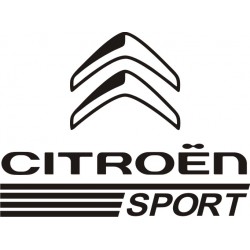 Sticker Citroen Sport 14 - Coloris et Taille au choix