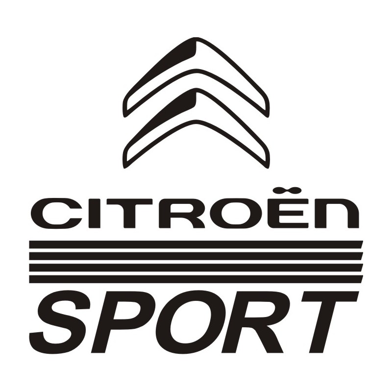 Sticker Citroen Sport 15 - Coloris et Taille au choix