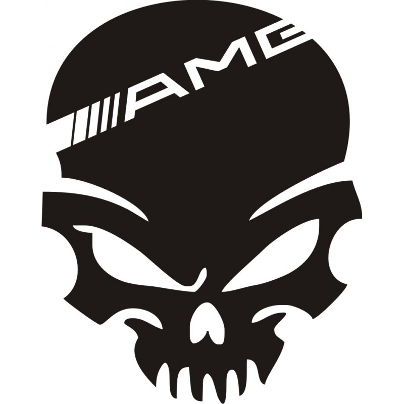 Sticker Crâne AMG - Coloris et Taille au choix