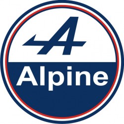 Autocollant Alpine Rond - Taille au choix