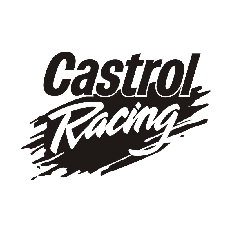 Sticker Castrol Racing - Taille et coloris au choix