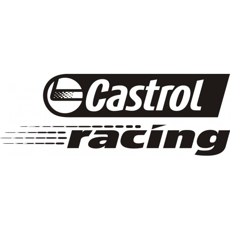 Sticker Castrol Racing 2 - Taille et coloris au choix