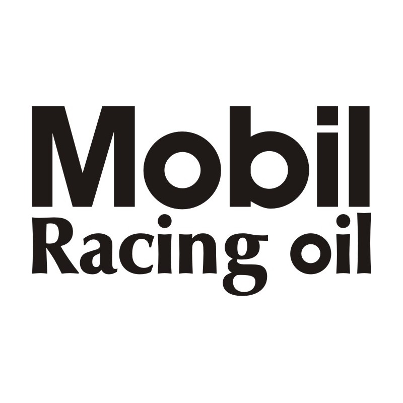 Sticker Mobil Racing Oil 3 - Taille et coloris au choix