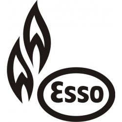 Sticker Esso Gaz 7 - Taille et coloris au choix