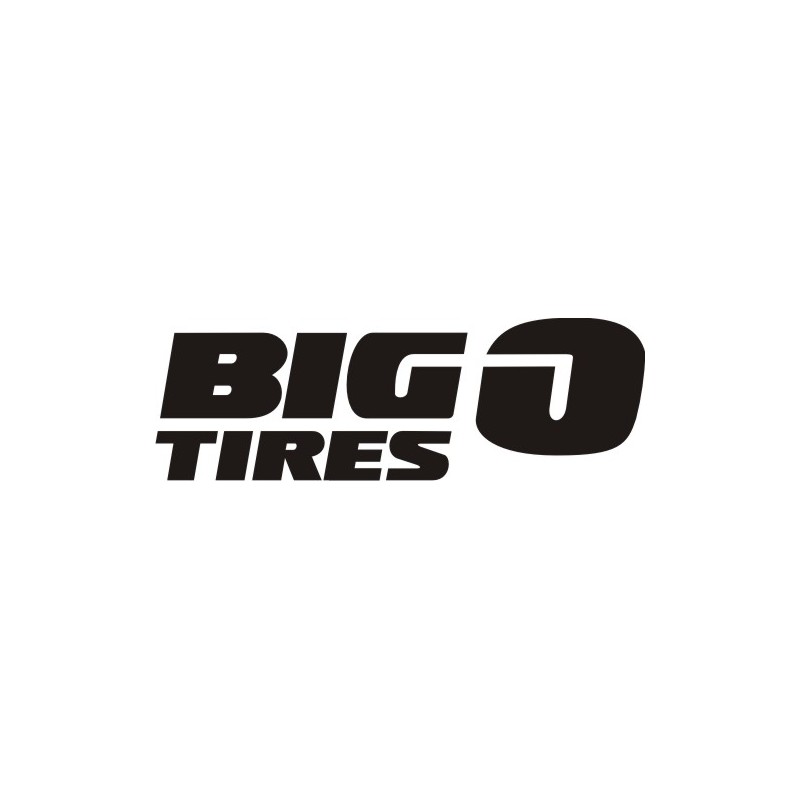 Autocollant BigO Tires - Taille et Coloris au choix