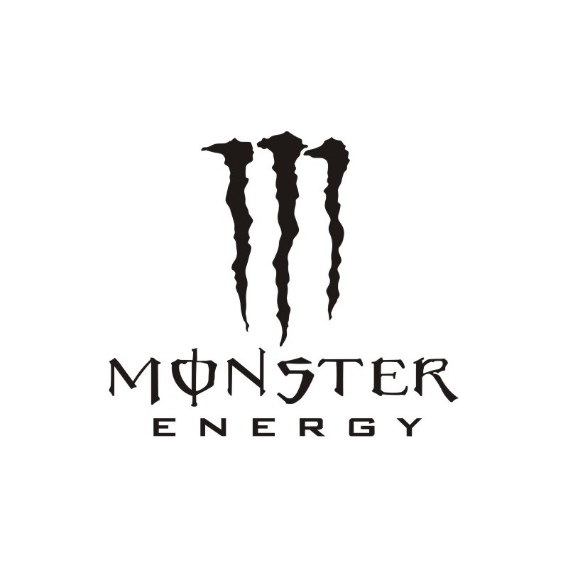 Autocollant Monster Energy - Taille et Coloris au choix