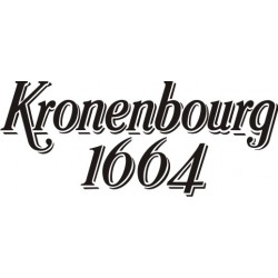 Autocollant Kronenbourg 1664 - Taille et Coloris au choix