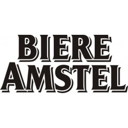 Autocollant Amstel Biere - Taille et Coloris au choix