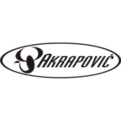 Autocollant AKRAPOVIC 4 - Taille et Coloris au choix