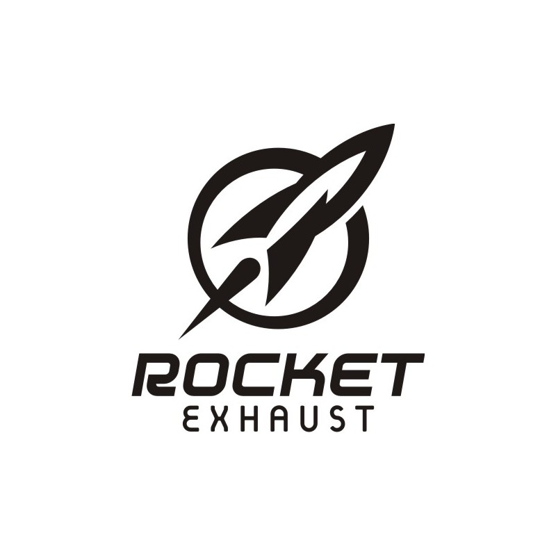 Autocollant Rocket Exhaust - Taille et Coloris au choix