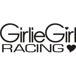Autocollant Girlie Girl Racing - Taille et Coloris au choix